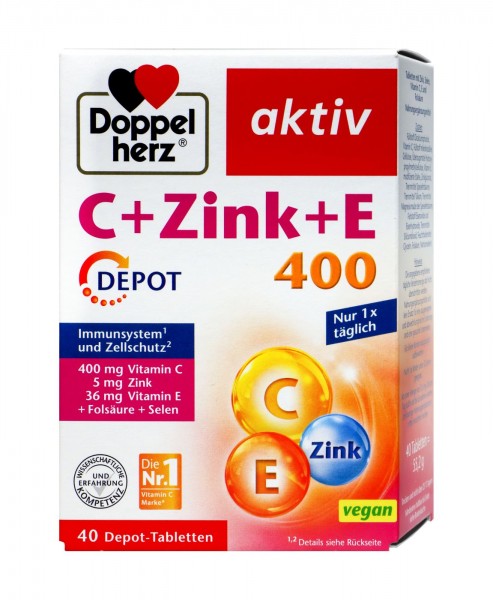 Doppelherz C + Zinc + E Complex, 40-count