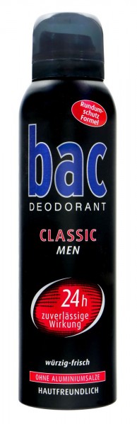 Bac Deo Spray Classic Men, 150 ml
