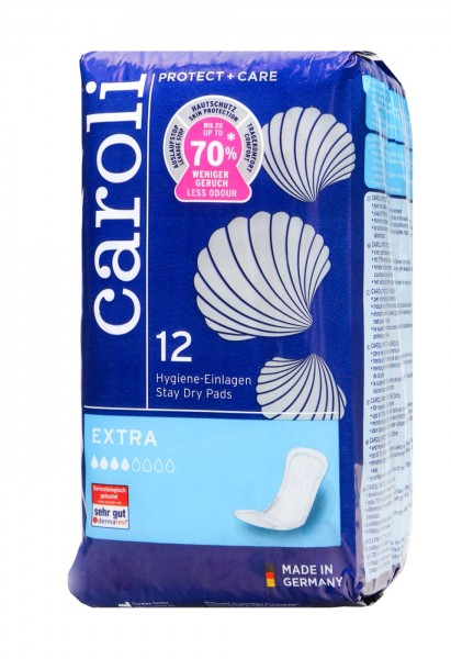 Caroli Hygiene Extra Panty Liners, 12-count
