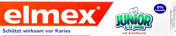 Elmex Junior Toothpaste 6-12 Years, 75 ml