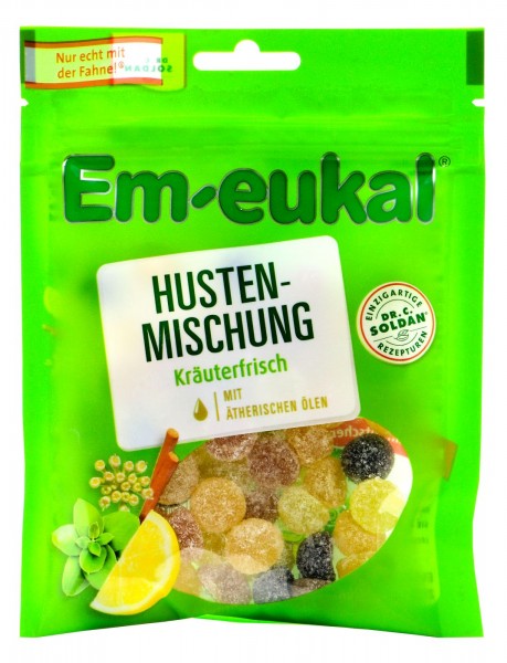 Em-Eukal Cough Mixture Gumdrops, contains sugar, 90 g