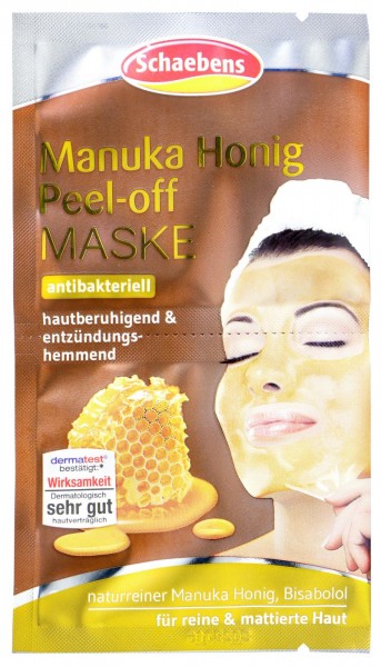 Schaebens Manuka Honey Peel-Off Mask, 2x8 ml