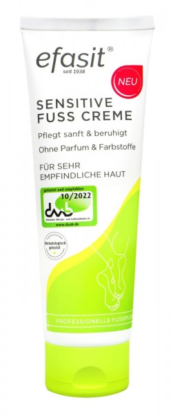 Efasit Sensitive Foot Cream, 75 ml