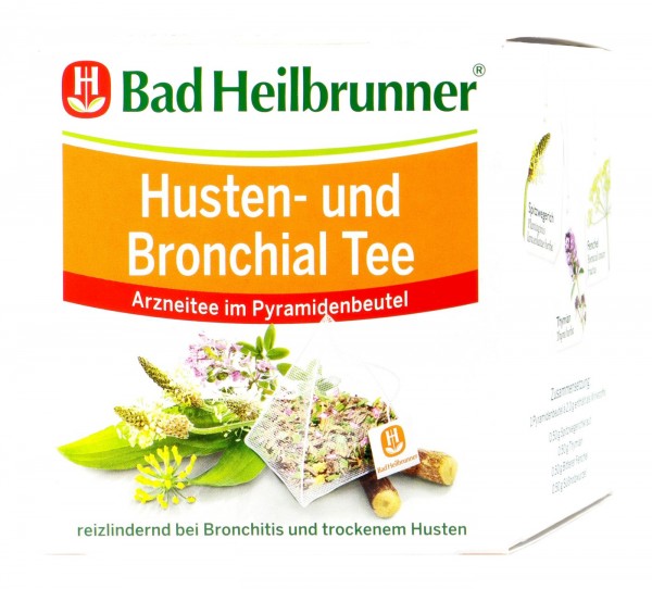 Bad Heilbrunner Chest and Cough Tea Pyramid, 15 sachets