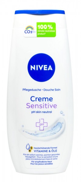 Nivea Sensitive Cream Shower Gel, 250 ml
