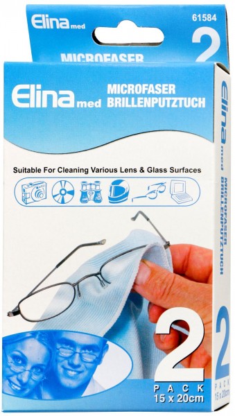 Microfibre Blue Lens Cleaning Cloth, 2-pack
