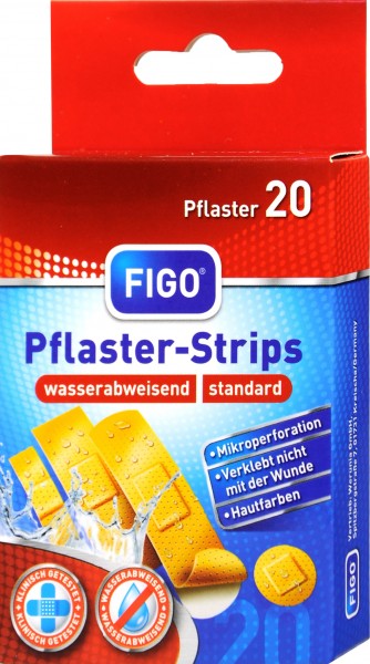 Figo Water Repellent Plasters, 20-count