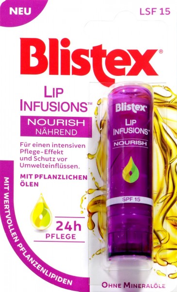 Blistex Lip Infusions Nourish ohne Mineralöl, 3,7 g