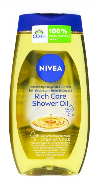 Nivea Shower Oil Rich Care, 200 ml