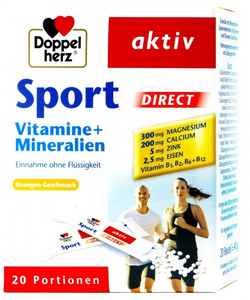 Doppelherz Sport Direkt Vitamins + Minerals, 20-count