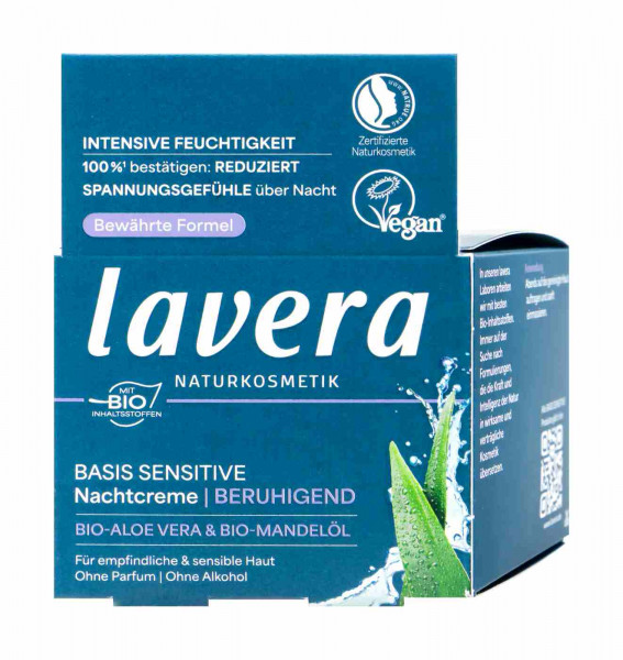 Lavera Basis Sensitive Night Cream Soothing, 50 ml