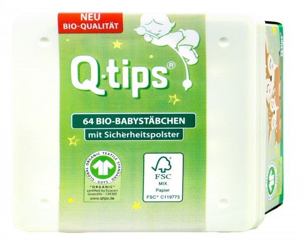 Q-Tips Baby Cotton Swabs with Paper Shaft, 64-pack