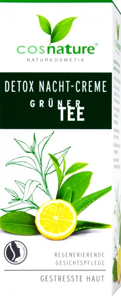 Cosnature Detox Night Cream Green Tea, 50 ml