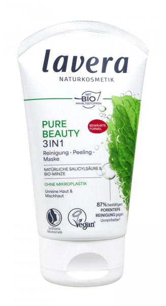 Lavera Pure Beauty Cleansing Exfoliating Mask 3in1, 125 ml