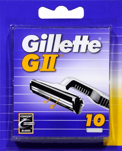 Gillette GII Razor Blades, 10-pack