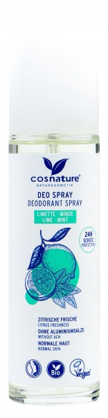 Cosnature Deo Spray Lime & Mint, 75 ml