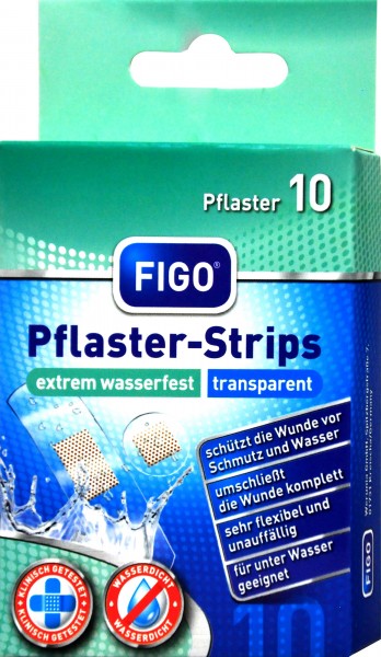 Figo Extremely Waterproof Plasters, 10-count