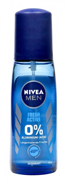 Nivea Men Fresh Active Deodorant Spray, 75 ml
