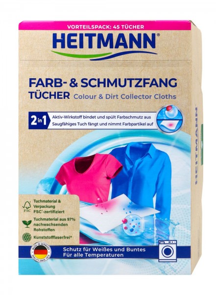 Heitmann Colour & Dirt Cloths, 45-count