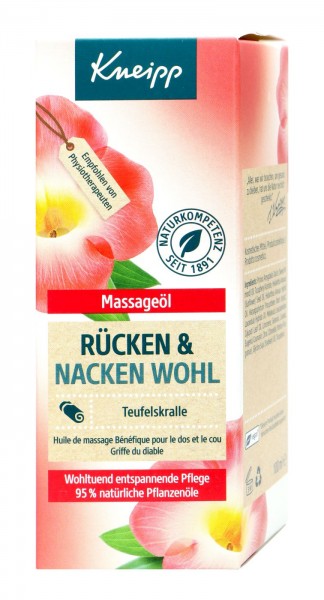 Kneipp Massage Oil for Back Health, 100 ml