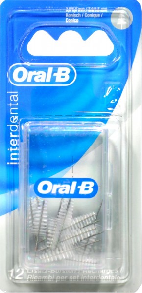 Oral-B Conical Interdental Brush, 3 - 6,5 mm, refill, 12-pack