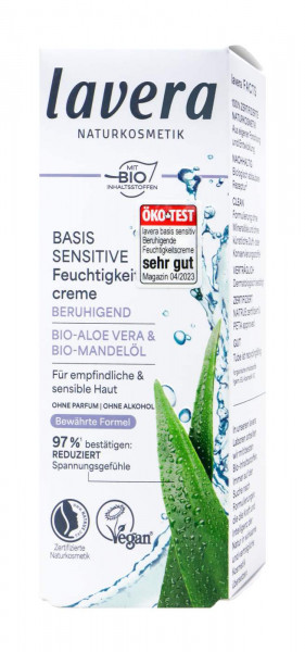 Lavera Basis Sensitive Soothing Moisturising Cream, 50 ml