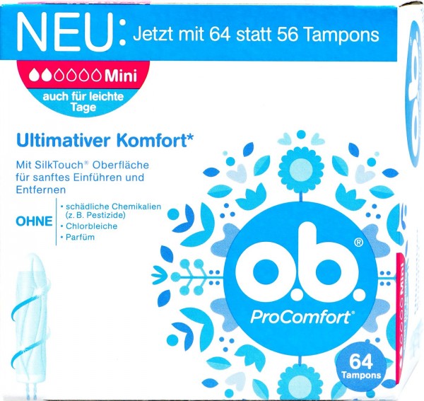 OB Pro Comfort Mini, 64-pack