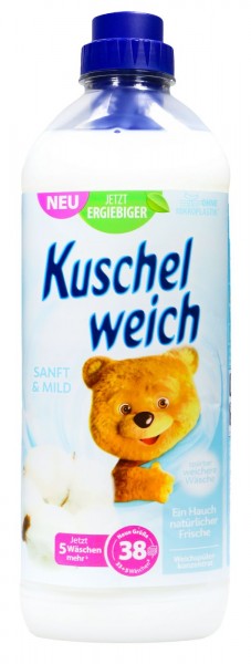 Kuschelweich Soft & Mild 38 Wash Loads, 1 l