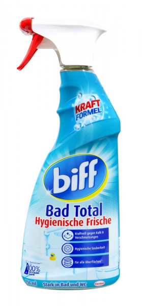 Biff Bathroom Total Hygienic Freshness Bathroom Cleaner Spray Gun, 750 ml