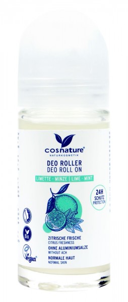 Cosnature Deo Roller Lime & Mint, 50 ml
