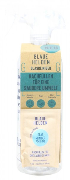 Blaue Helden Glass Cleaner Starter Set, 750 ml