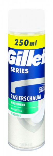 Gillette Series Sensitive Skin Shaving Foam, 250 ml