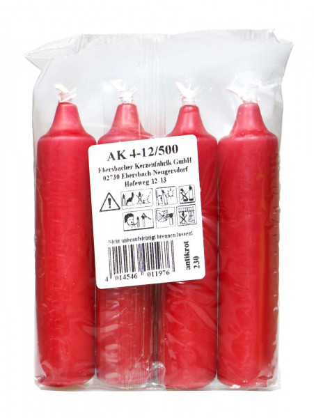 Antikrot Advent candles 12/500, pack of 4, bag