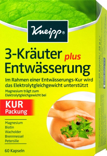 Kneipp 3-herb Dehydration Capsules, 60-count