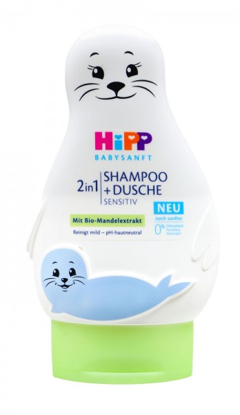 Hipp 90124 Baby Soft 2in1 Shampoo and Shower Gel, 200 ml