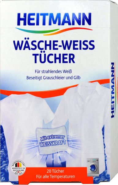 Heitmann White Laundry Cloths, 20-pack