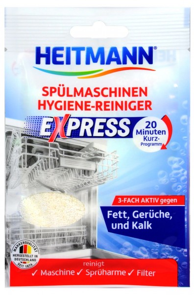 Heitmann Express Hygienic Dishwasher Cleaner, 30 g