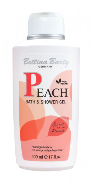 Bettina Barty Peach Bath & Shower Gel, 500 ml