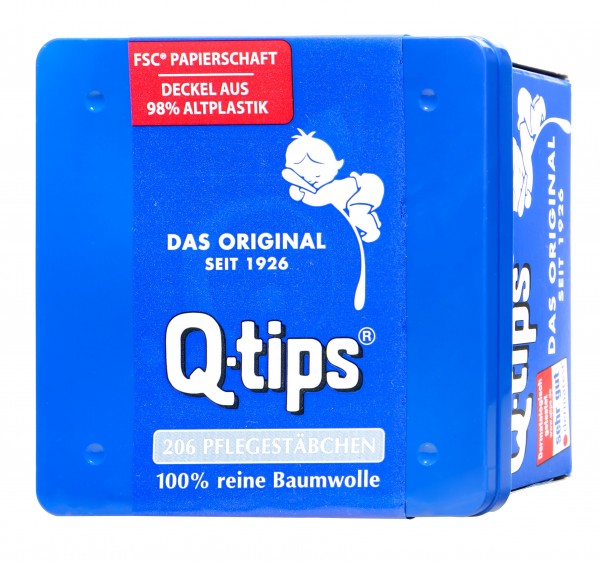 Q-tips Cotton Bud Box, 206 pieces