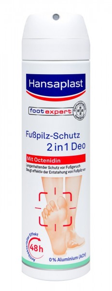 Hansaplast Athlete's Foot Protective Deo Spray 2in1, 150 ml