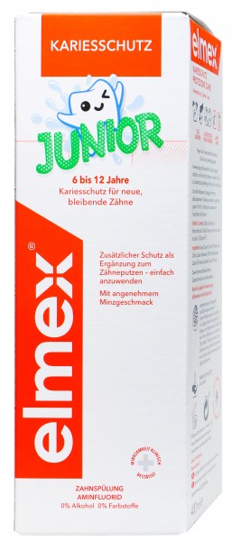 Elmex Tooth Rinse Junior without alcohol, 400 ml