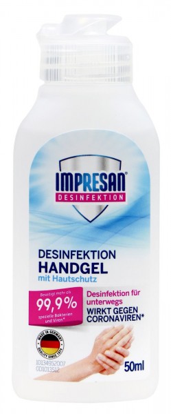 Impresan Hygienic Hand Disinfection-Gel, 50 ml