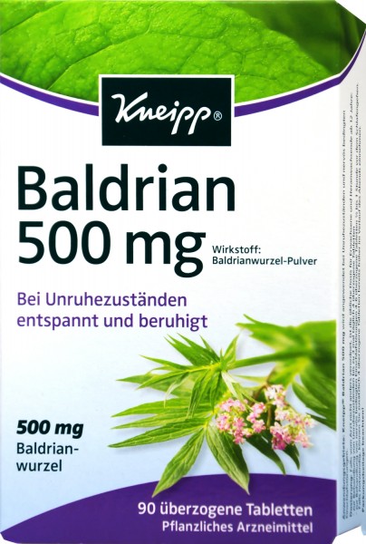 Kneipp Valerian 500 mg, 90-count