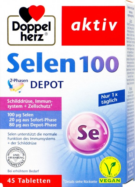 Doppelherz Selenium 100 Depot, 45 capsules