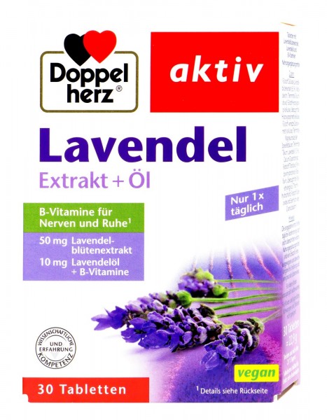Doppelherz Lavender Extract and Oil, 30-pack