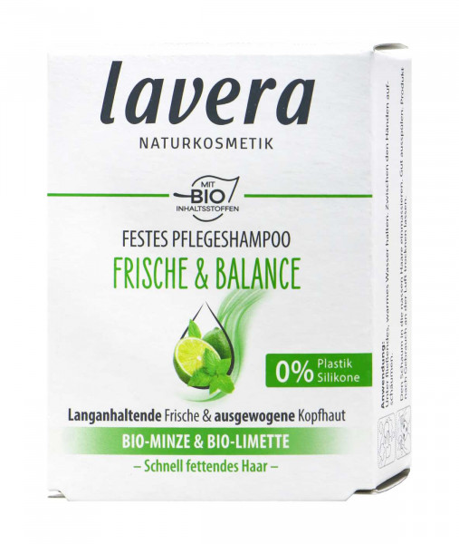 Lavera Solid Shampoo Freshness + Balance, 50 g