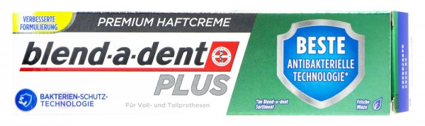 Blend-a-Dent Best Antibacterial Protection Denture Adhesive Cream Plus, 40 g