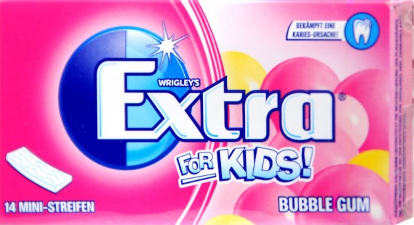 Wrigleys Extra For Kids Sugar Free, 14 PK