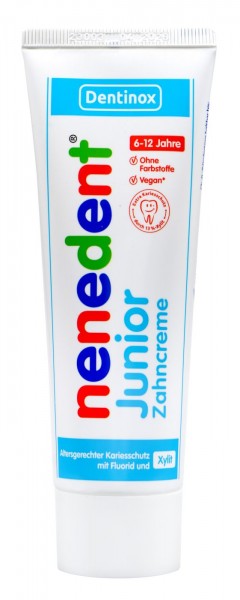 Nenedent Junior Toothpaste with Fluoride (age 6 to 12), 75 ml