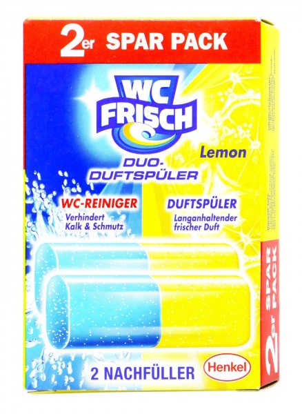 WC Frisch Duo Scent Flush Lemon Refill, 2-pack